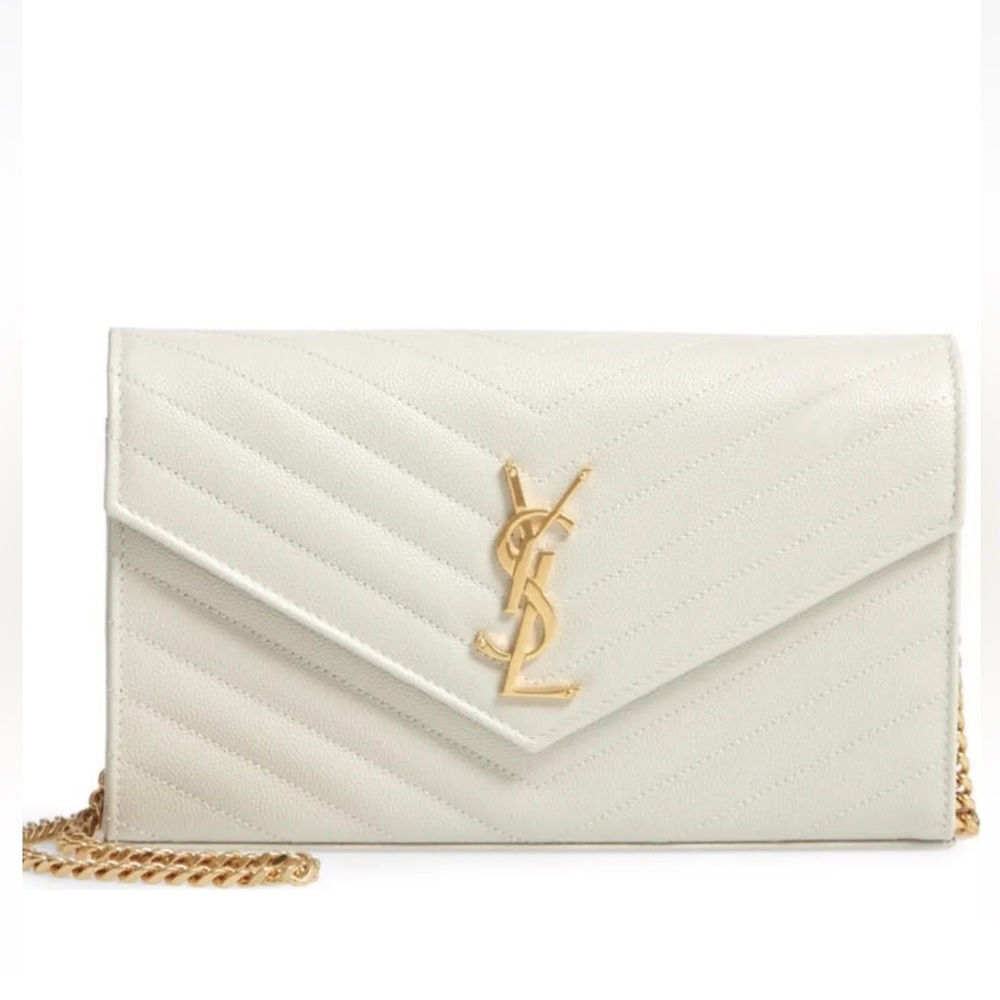 AUTHENTIC Yves Saint Laurent Envelope Chain Purse BNIB